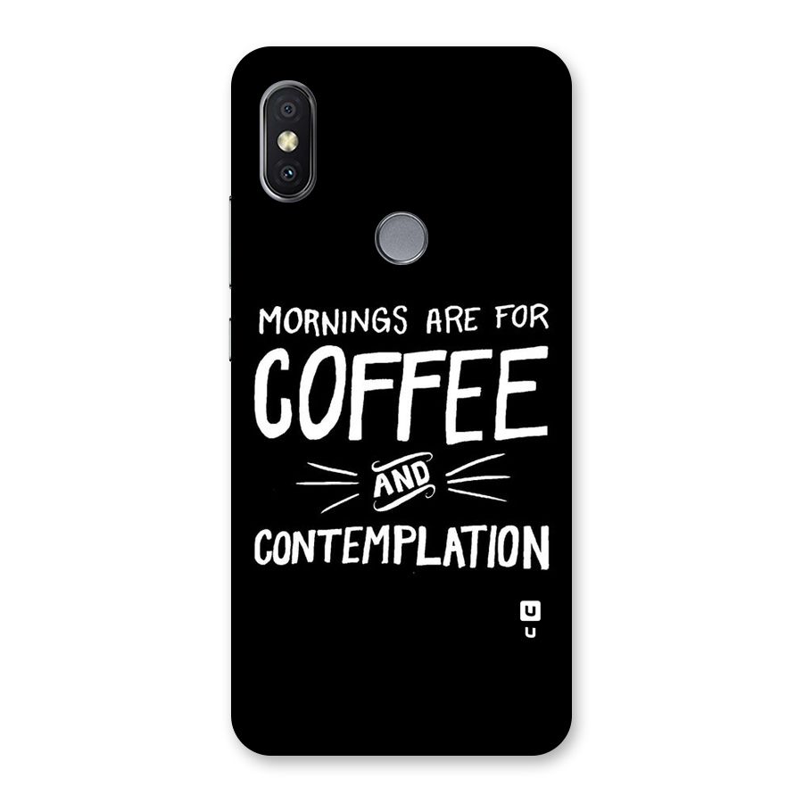 Coffee And Contemplation Back Case for Redmi Y2