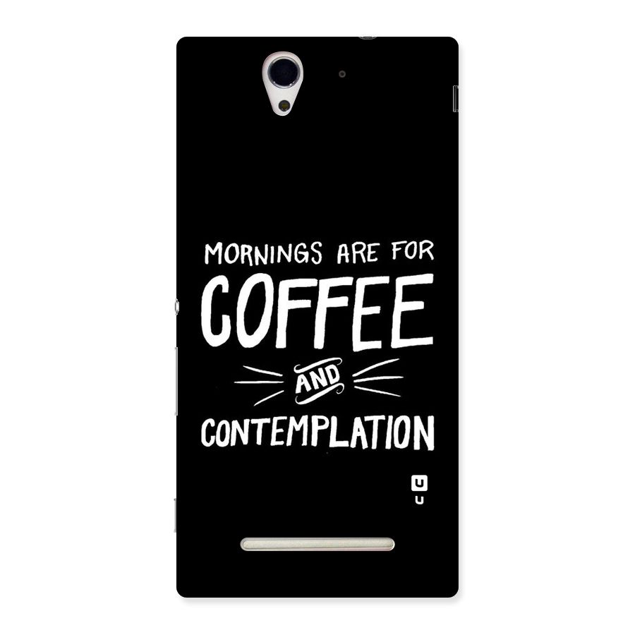 Coffee And Contemplation Back Case for Sony Xperia C3