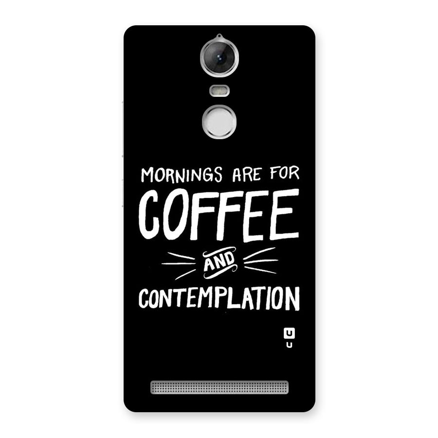 Coffee And Contemplation Back Case for Vibe K5 Note