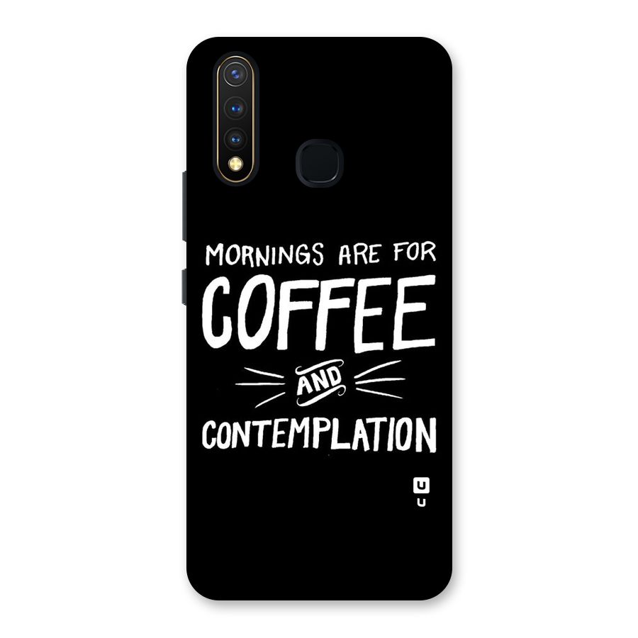 Coffee And Contemplation Back Case for Vivo U20