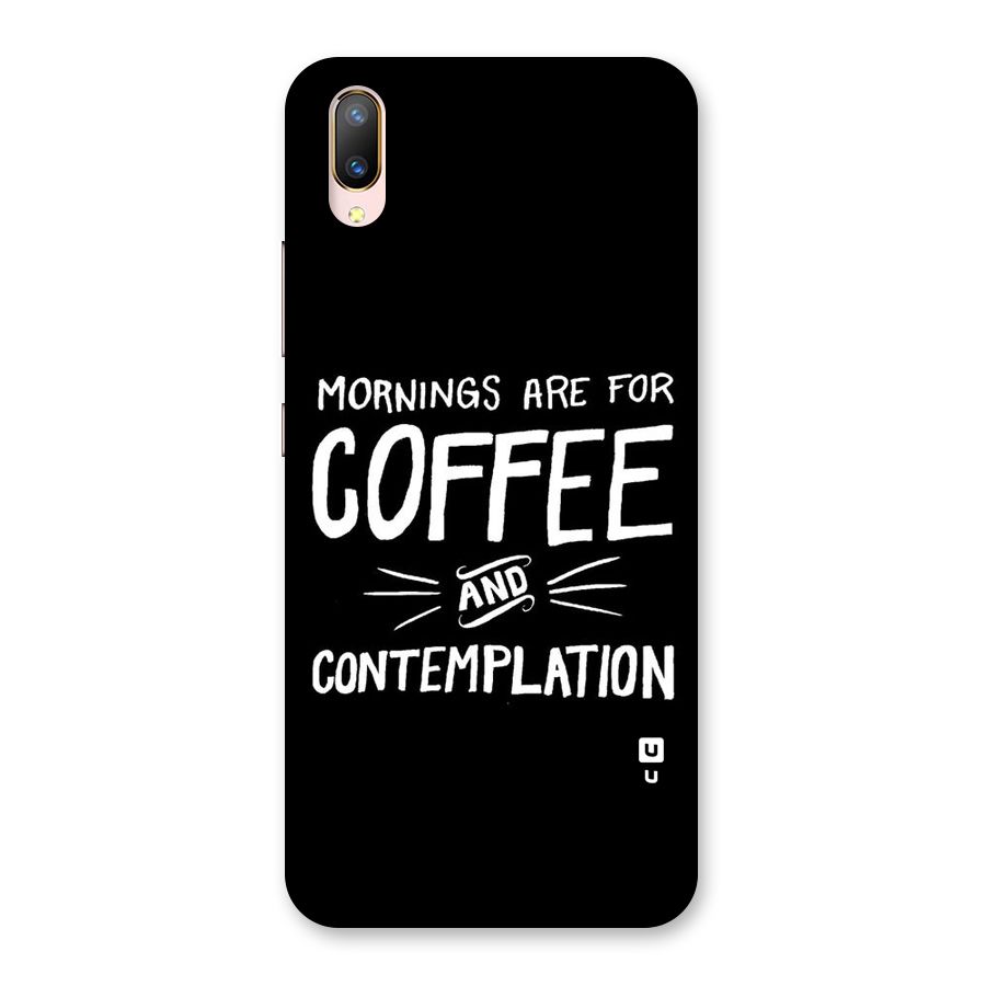 Coffee And Contemplation Back Case for Vivo V11 Pro