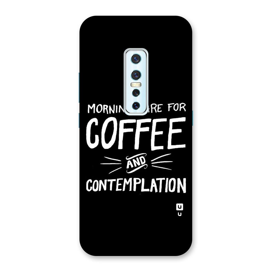 Coffee And Contemplation Back Case for Vivo V17 Pro