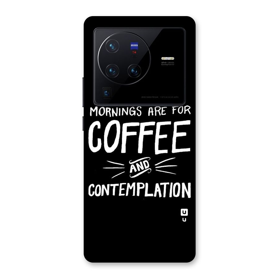 Coffee And Contemplation Back Case for Vivo X80 Pro