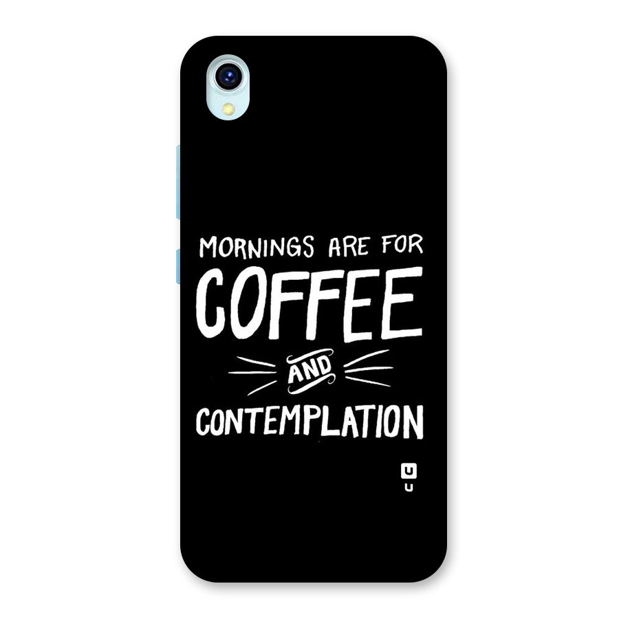 Coffee And Contemplation Back Case for Vivo Y1s