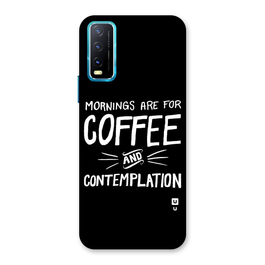 Coffee And Contemplation Back Case for Vivo Y20A