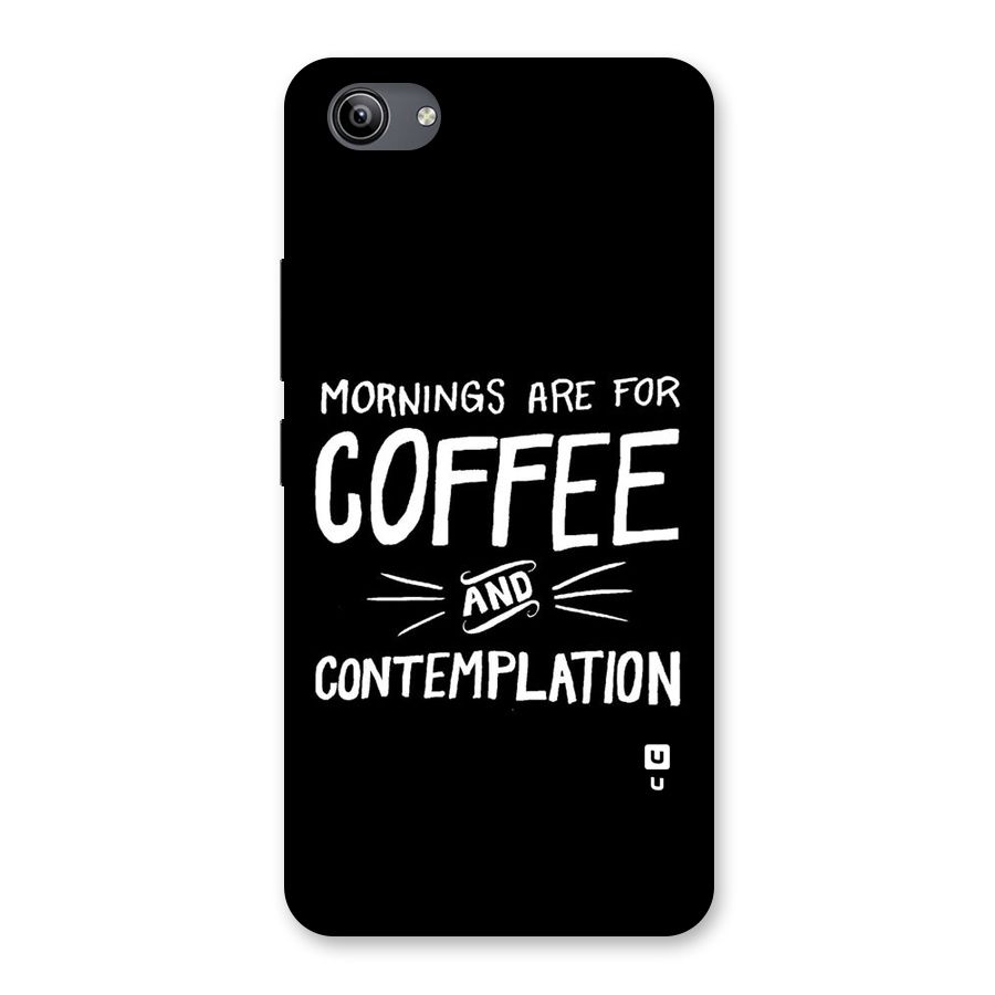 Coffee And Contemplation Back Case for Vivo Y81i