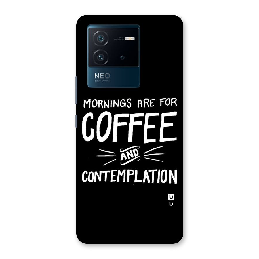 Coffee And Contemplation Back Case for Vivo iQOO Neo 6 5G