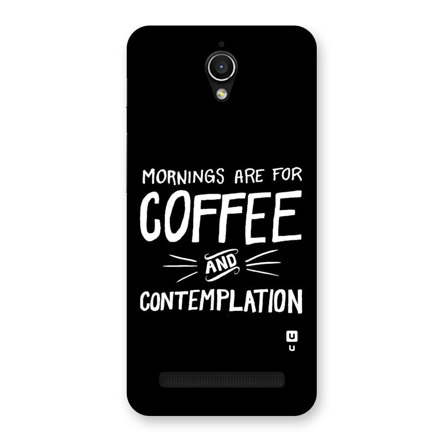 Coffee And Contemplation Back Case for Zenfone Go