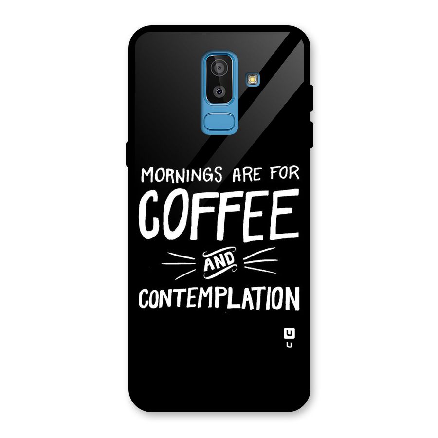 Coffee And Contemplation Glass Back Case for Galaxy J8