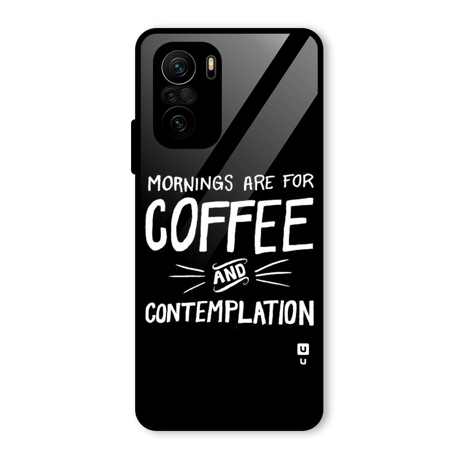 Coffee And Contemplation Glass Back Case for Mi 11x