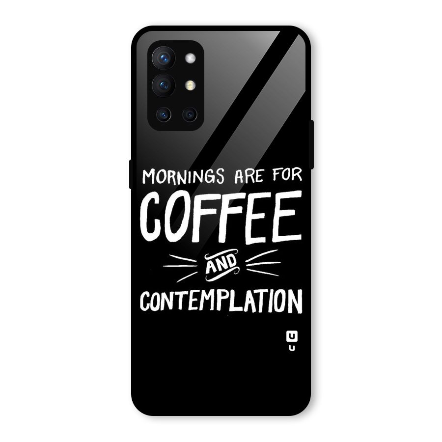 Coffee And Contemplation Glass Back Case for OnePlus 9R