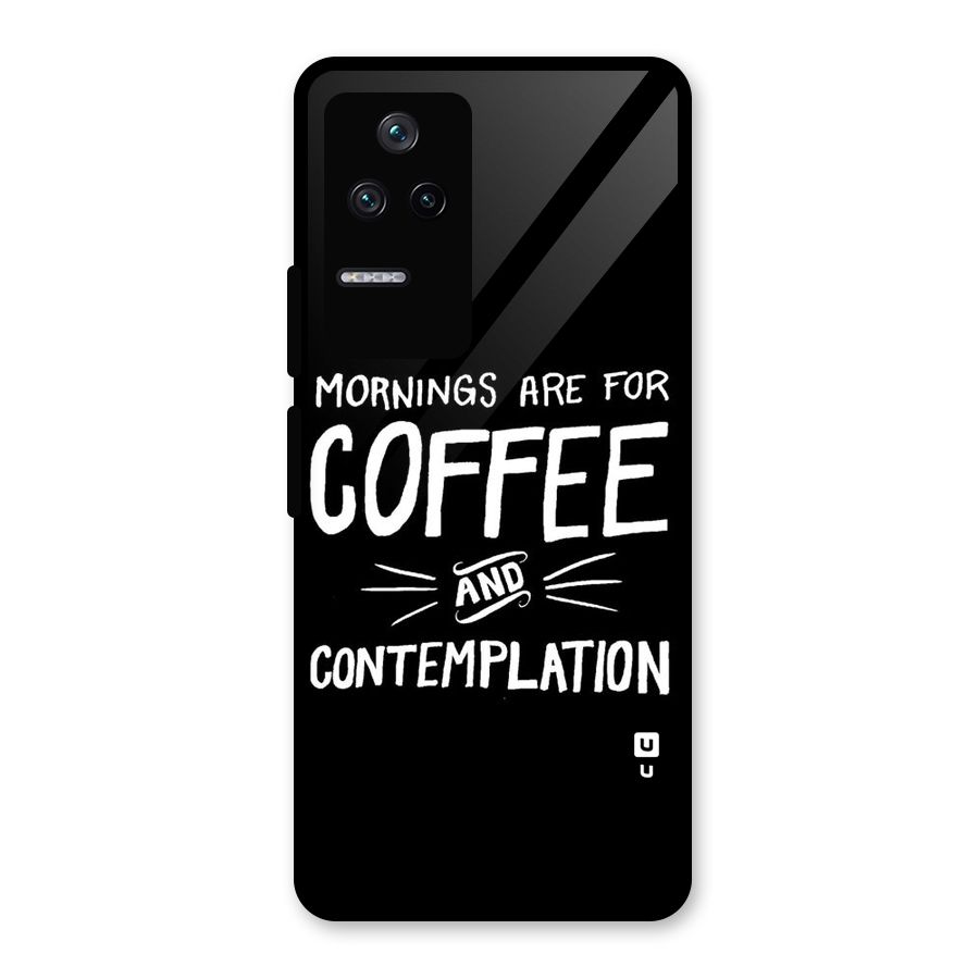 Coffee And Contemplation Glass Back Case for Poco F4 5G