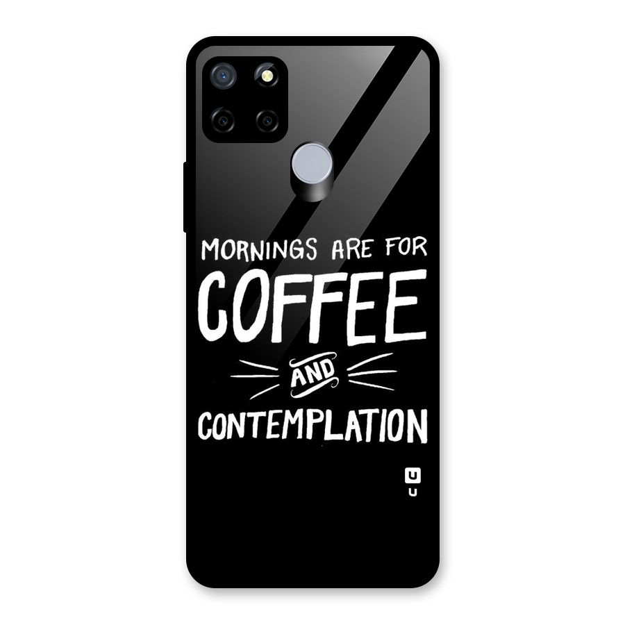 Coffee And Contemplation Glass Back Case for Realme C12