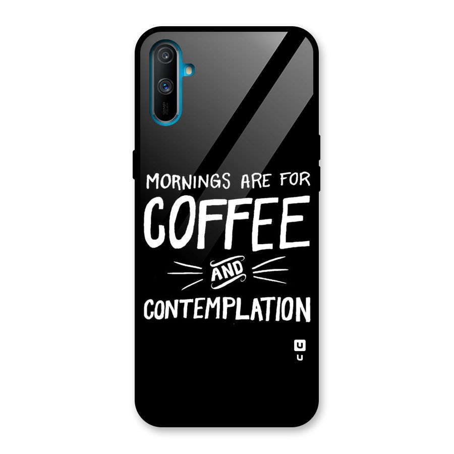 Coffee And Contemplation Glass Back Case for Realme C3
