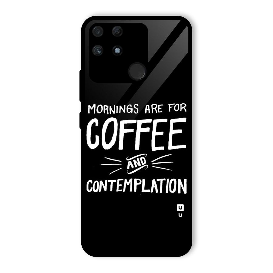 Coffee And Contemplation Glass Back Case for Realme Narzo 50A