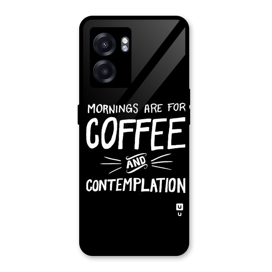 Coffee And Contemplation Glass Back Case for Realme Narzo 50 5G