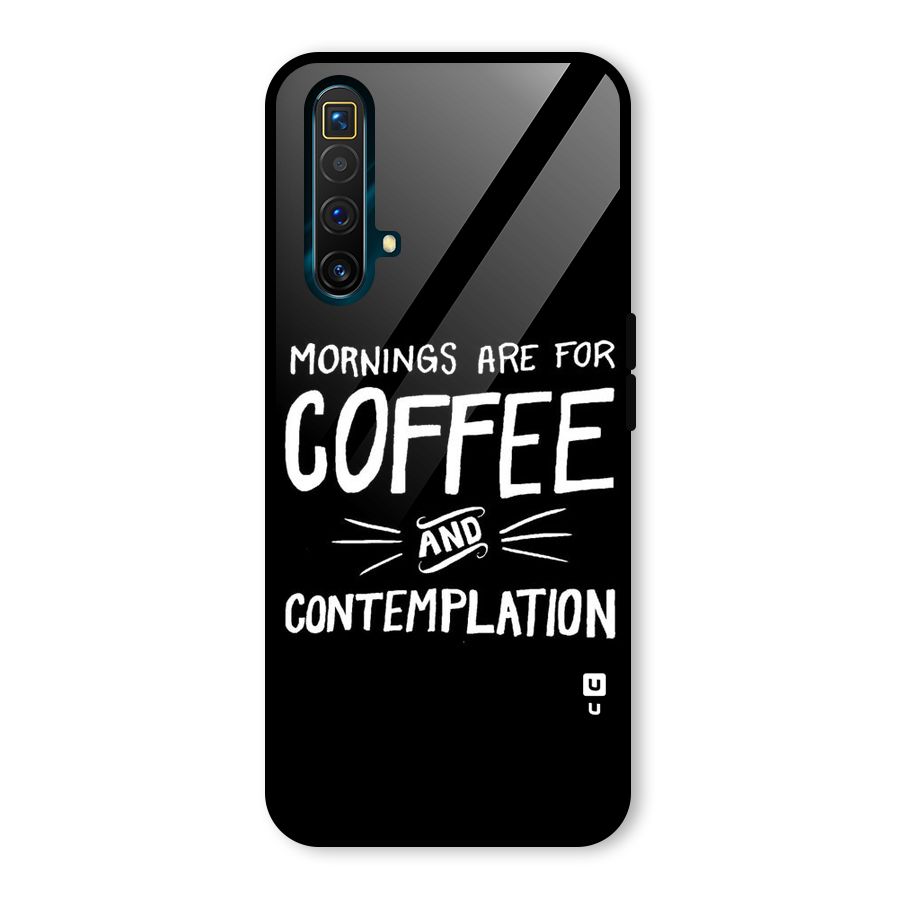 Coffee And Contemplation Glass Back Case for Realme X3