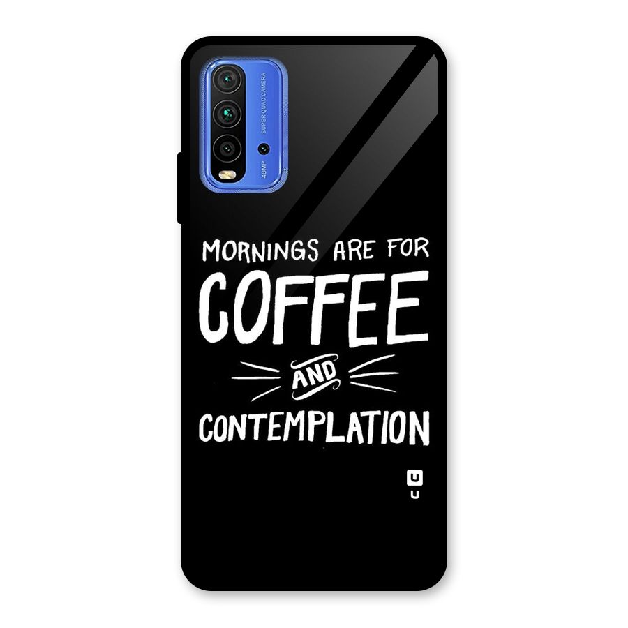 Coffee And Contemplation Glass Back Case for Redmi 9 Power