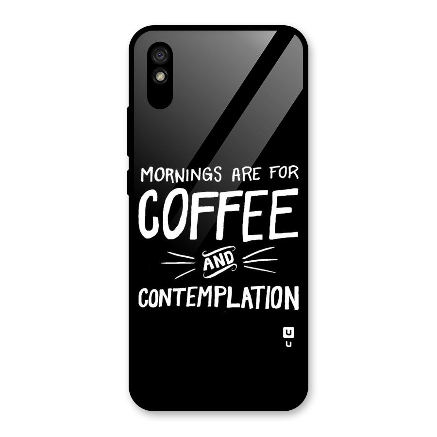 Coffee And Contemplation Glass Back Case for Redmi 9i