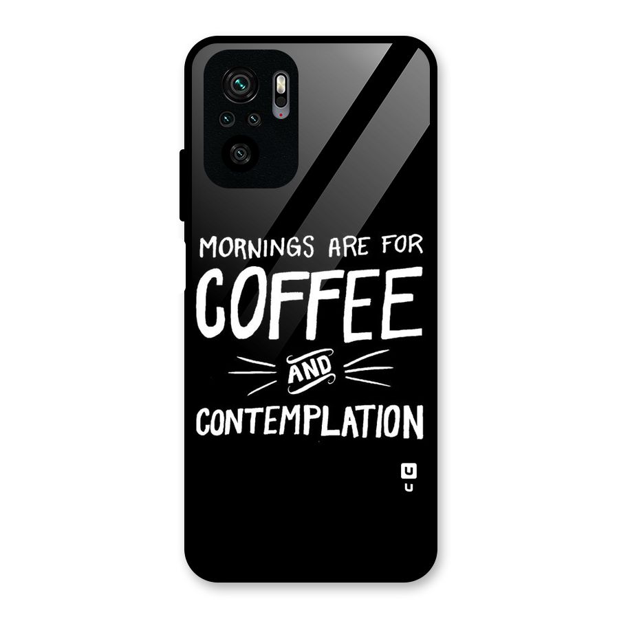 Coffee And Contemplation Glass Back Case for Redmi Note 10S