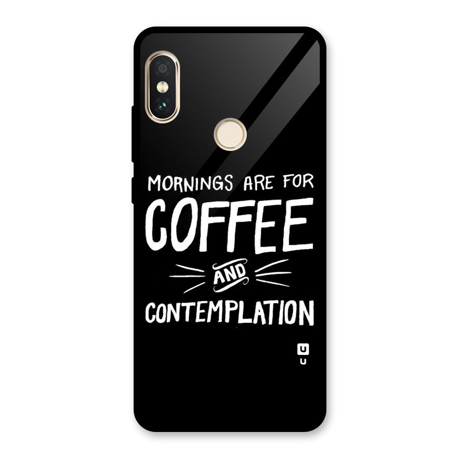Coffee And Contemplation Glass Back Case for Redmi Note 5 Pro