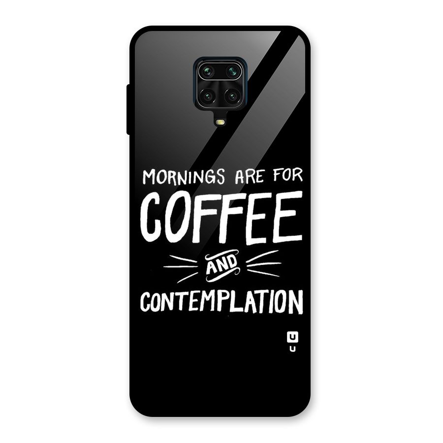 Coffee And Contemplation Glass Back Case for Redmi Note 9 Pro