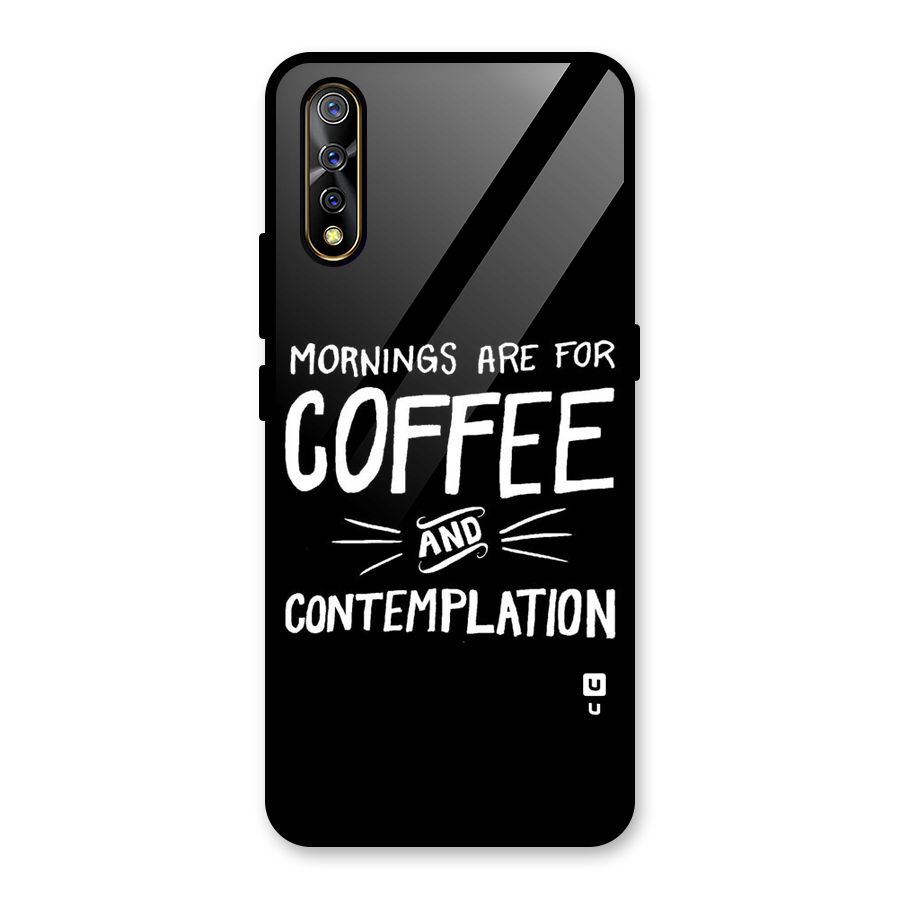 Coffee And Contemplation Glass Back Case for Vivo S1