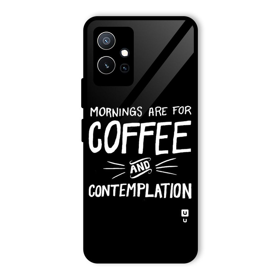 Coffee And Contemplation Glass Back Case for Vivo T1 5G