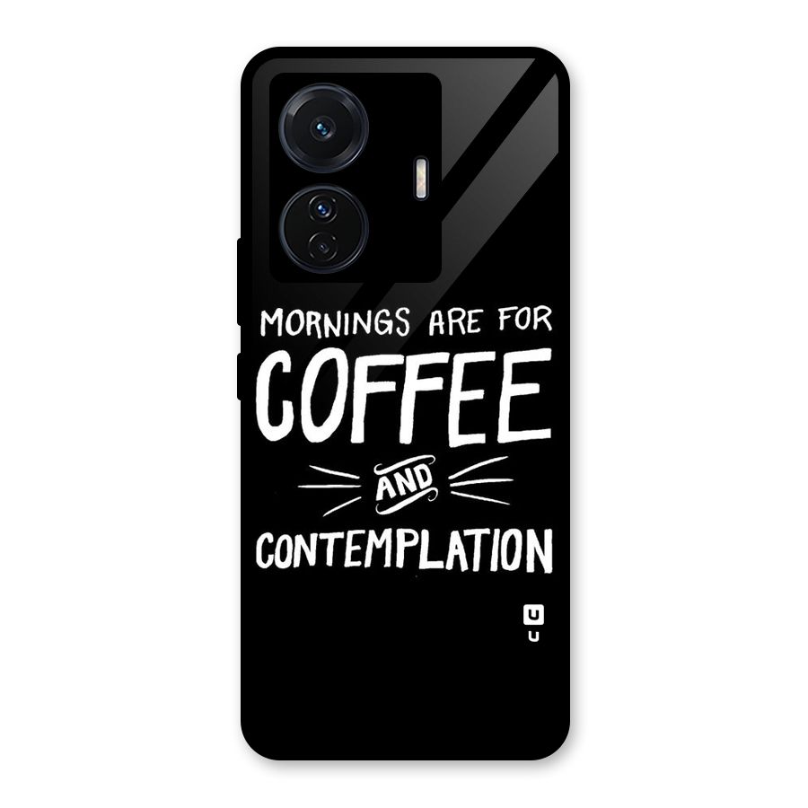 Coffee And Contemplation Glass Back Case for Vivo T1 Pro