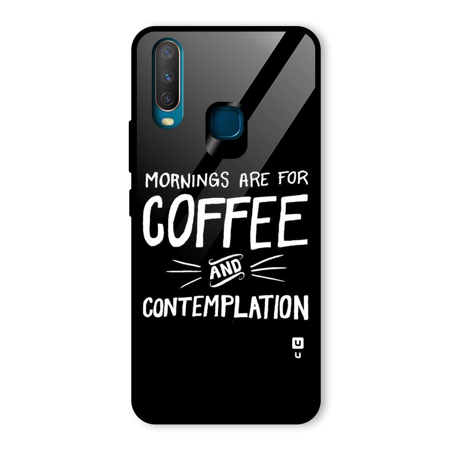 Coffee And Contemplation Glass Back Case for Vivo U10