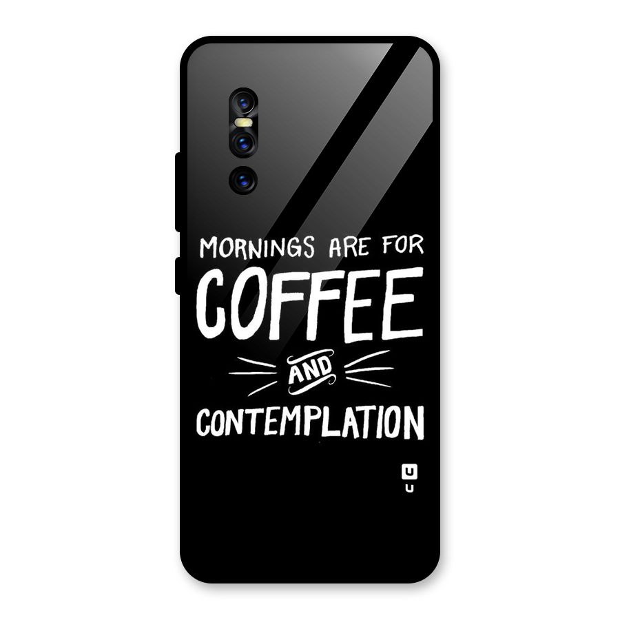 Coffee And Contemplation Glass Back Case for Vivo V15 Pro