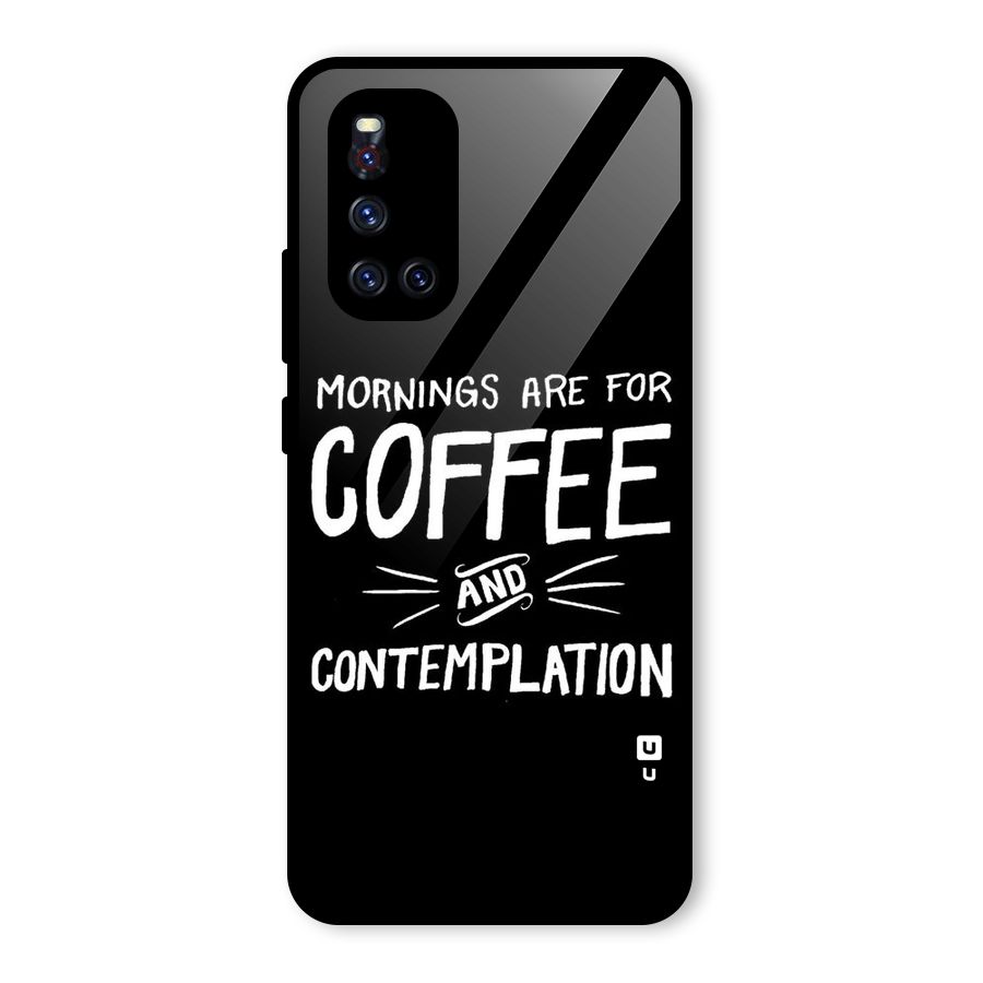 Coffee And Contemplation Glass Back Case for Vivo V19