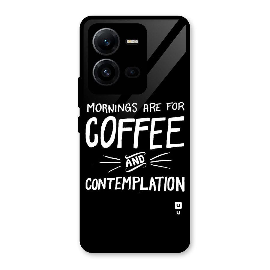 Coffee And Contemplation Glass Back Case for Vivo V25