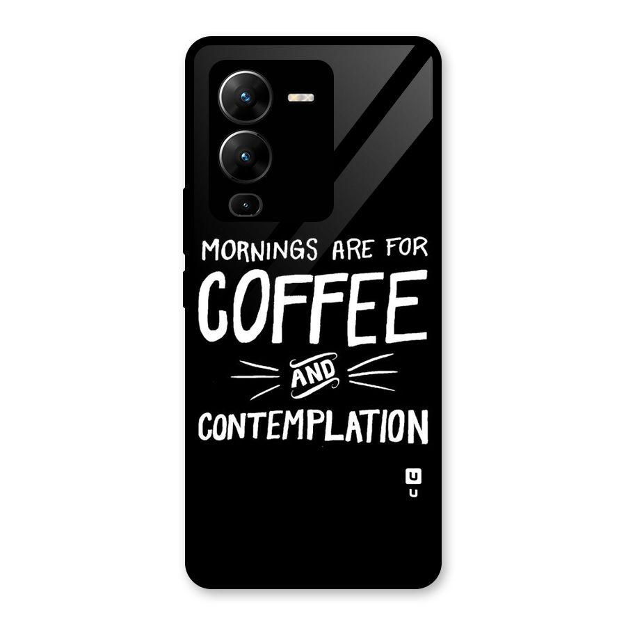 Coffee And Contemplation Glass Back Case for Vivo V25 Pro