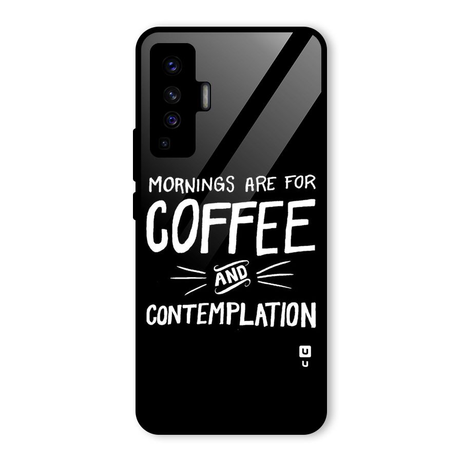 Coffee And Contemplation Glass Back Case for Vivo X50