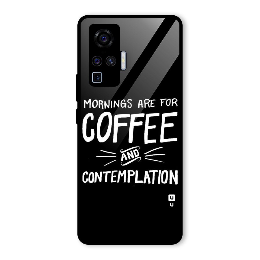 Coffee And Contemplation Glass Back Case for Vivo X50 Pro