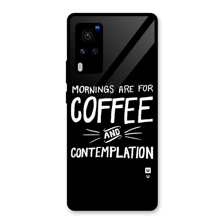 Coffee And Contemplation Glass Back Case for Vivo X60 Pro