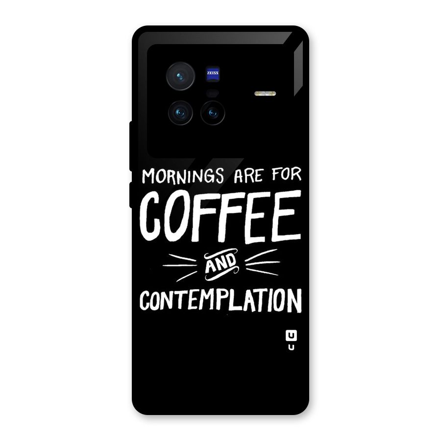 Coffee And Contemplation Glass Back Case for Vivo X80
