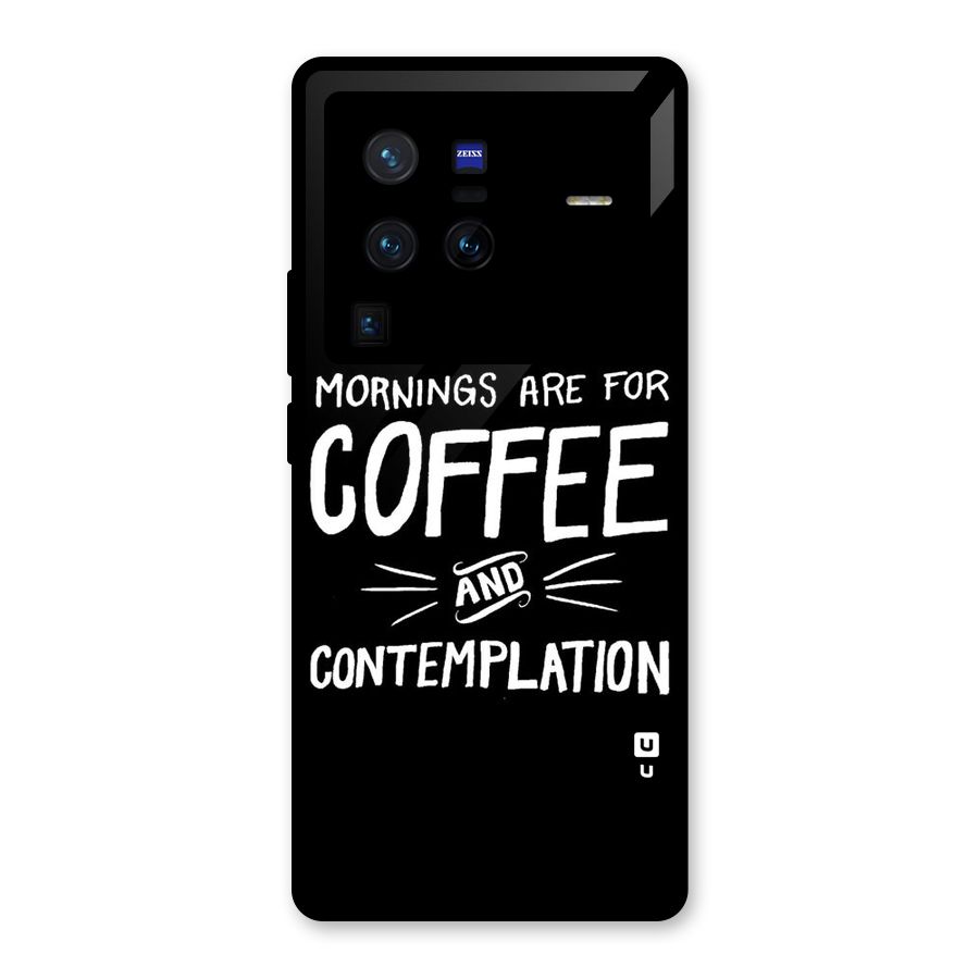 Coffee And Contemplation Glass Back Case for Vivo X80 Pro
