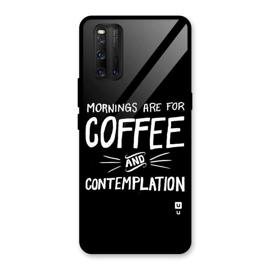 Coffee And Contemplation Glass Back Case for Vivo iQOO 3