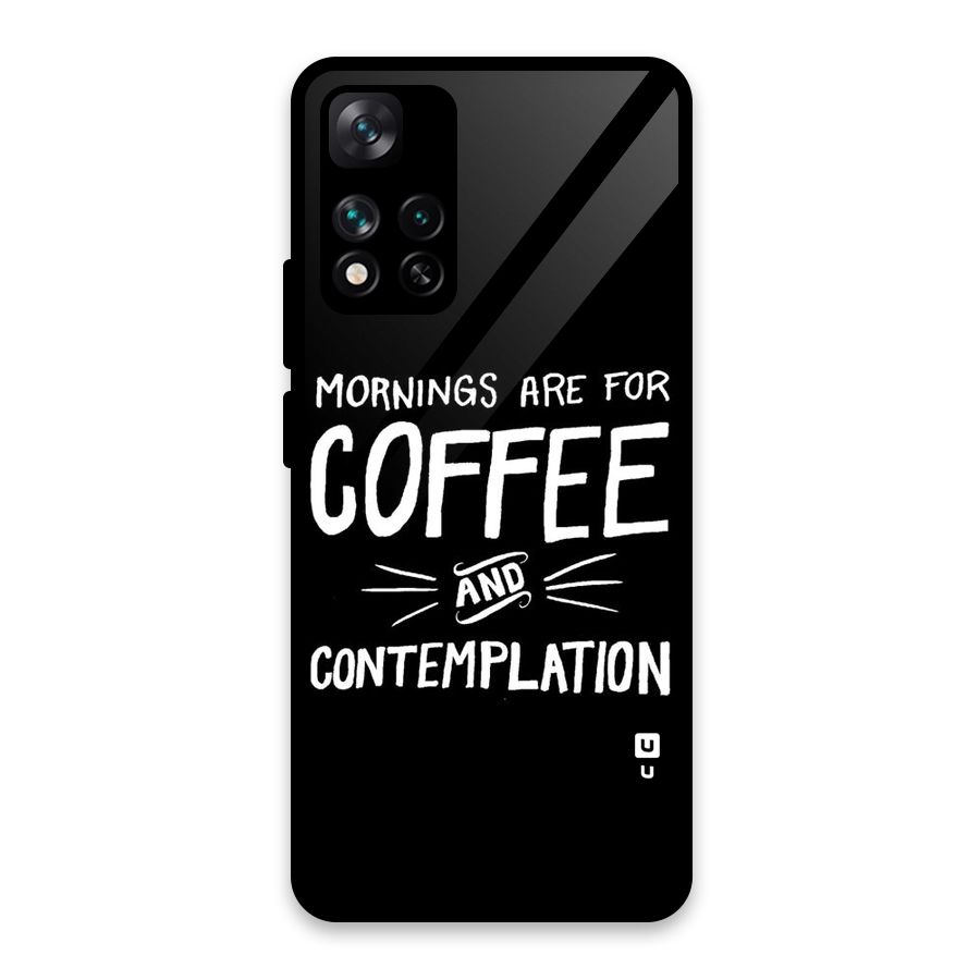Coffee And Contemplation Glass Back Case for Xiaomi 11i HyperCharge 5G