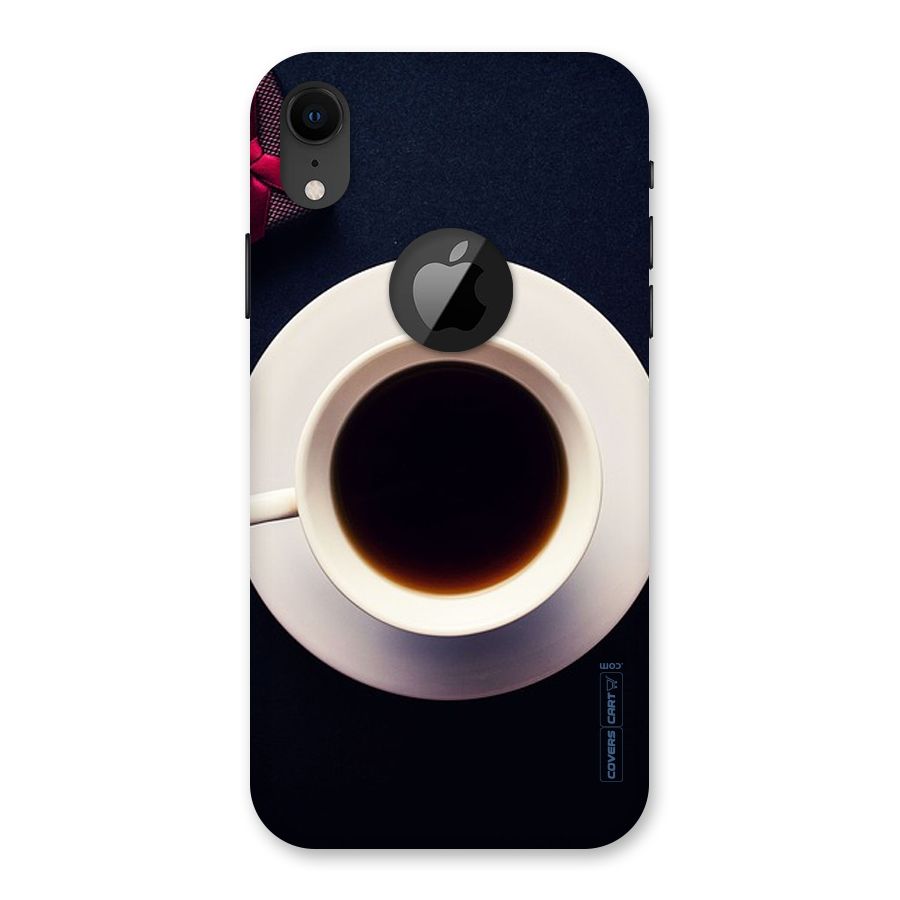 Coffee And Cookies Back Case for iPhone XR Logo Cut