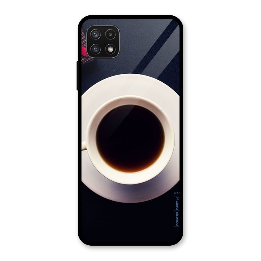 Coffee And Cookies Glass Back Case for Galaxy A22 5G