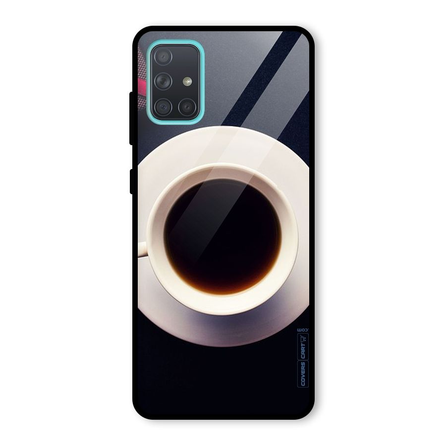 Coffee And Cookies Glass Back Case for Galaxy A71