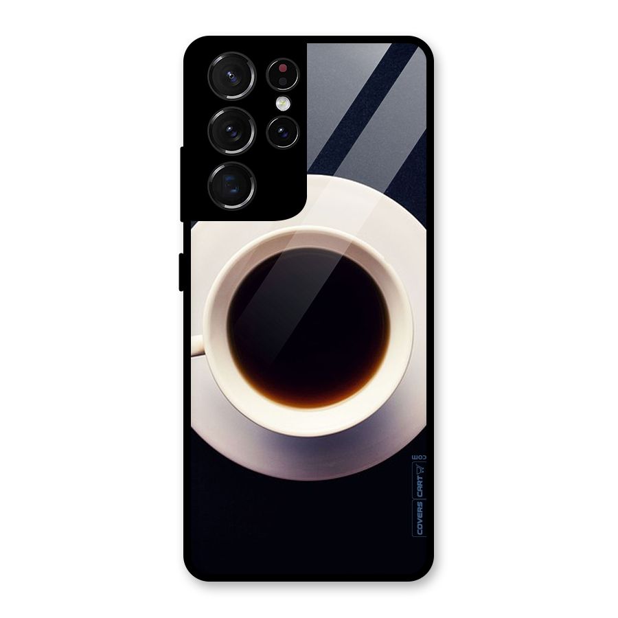 Coffee And Cookies Glass Back Case for Galaxy S21 Ultra 5G