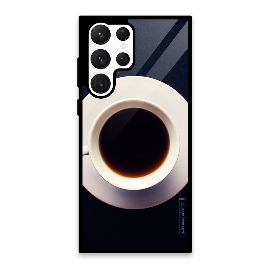 Coffee And Cookies Glass Back Case for Galaxy S22 Ultra 5G