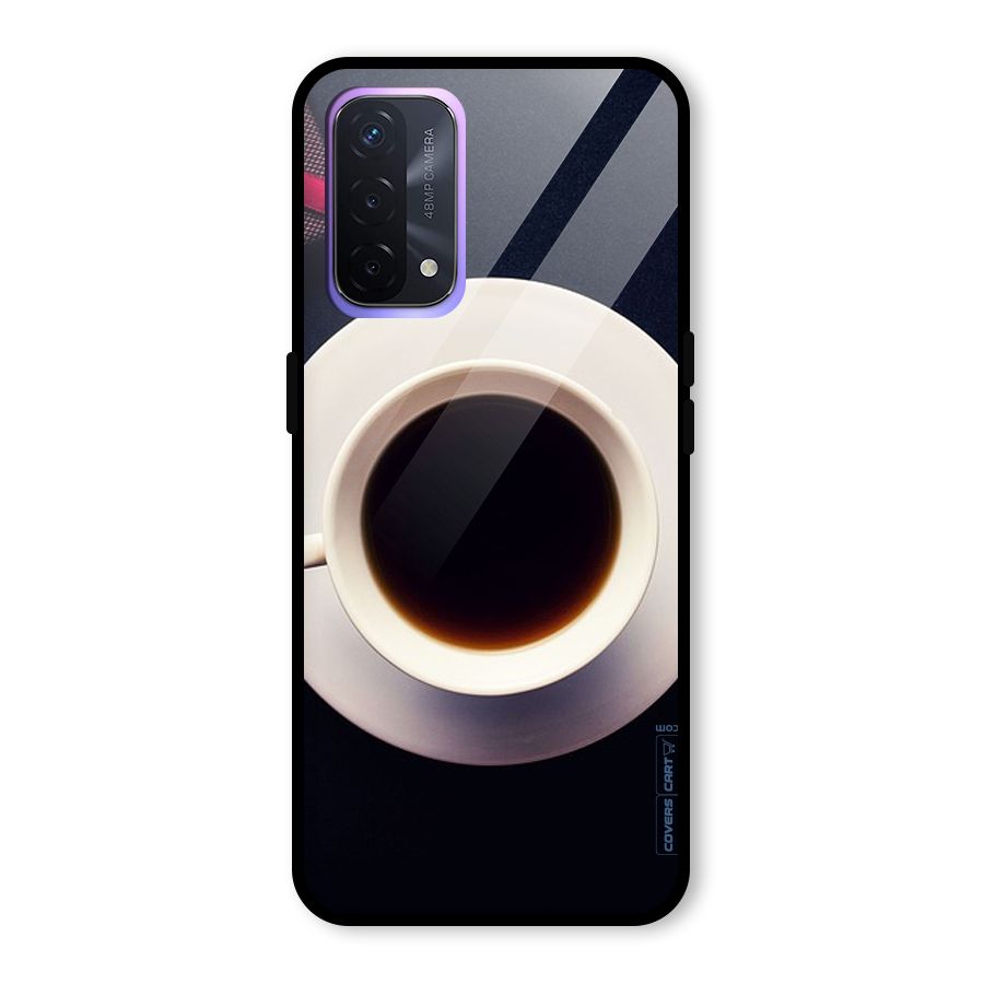 Coffee And Cookies Glass Back Case for Oppo A74 5G