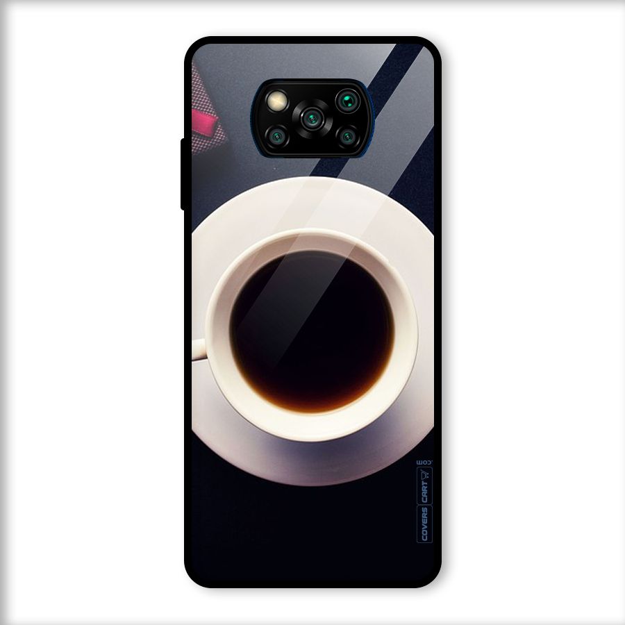 Coffee And Cookies Glass Back Case for Poco X3