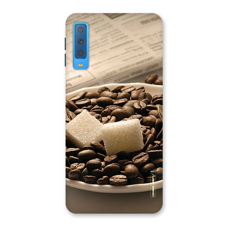 Coffee And Sugar Cubes Back Case for Galaxy A7 (2018)