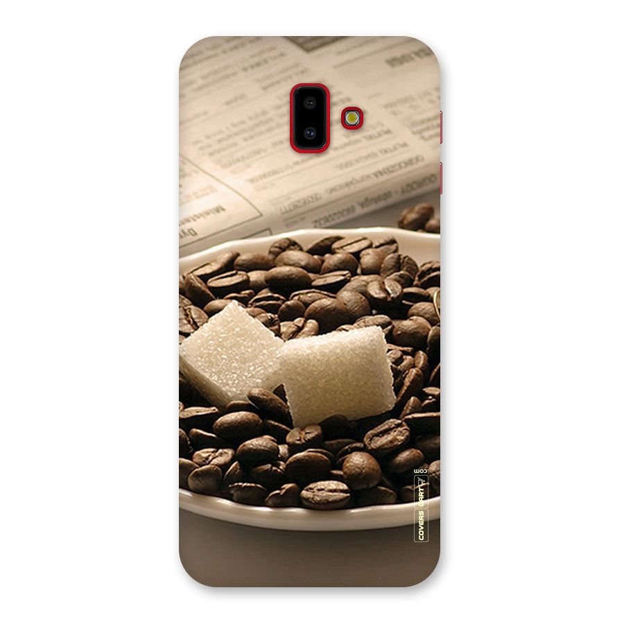 Coffee And Sugar Cubes Back Case for Galaxy J6 Plus